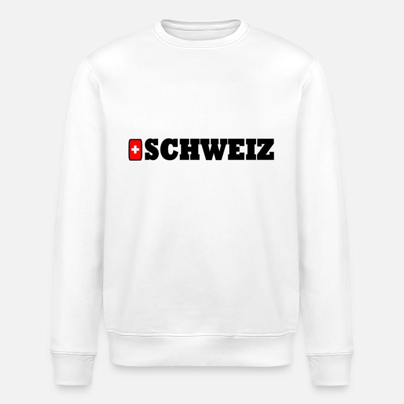 La Suisse - Sweat bio ROLLER Stanley/Stella Unisexe - blanc