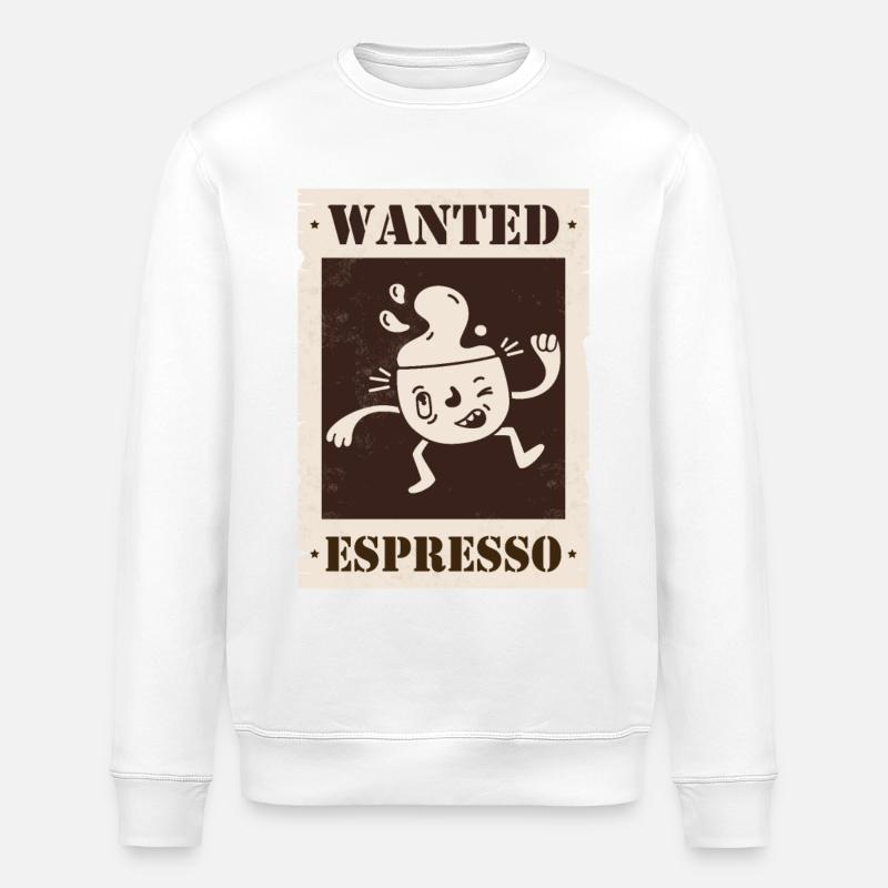 Gesucht Espresso - Stanley/Stella Unisex Bio-Sweatshirt ROLLER - Weiß