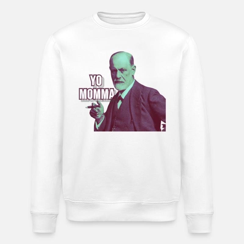 Freud - Yo Momma - Sweat bio ROLLER Stanley/Stella Unisexe - blanc