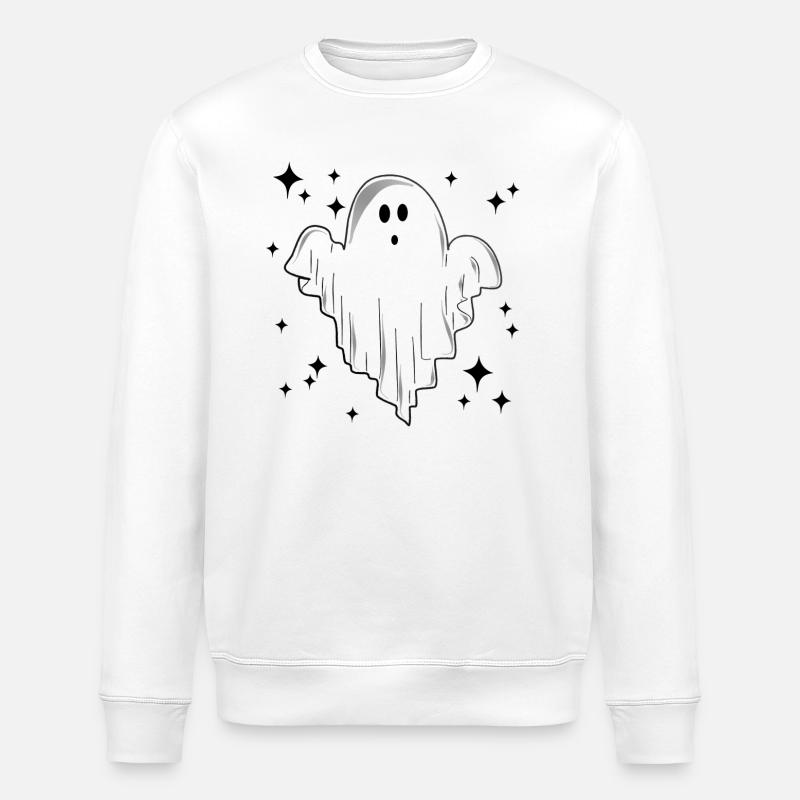 Doux ! Halloween effrayant - Sweat bio ROLLER Stanley/Stella Unisexe - blanc