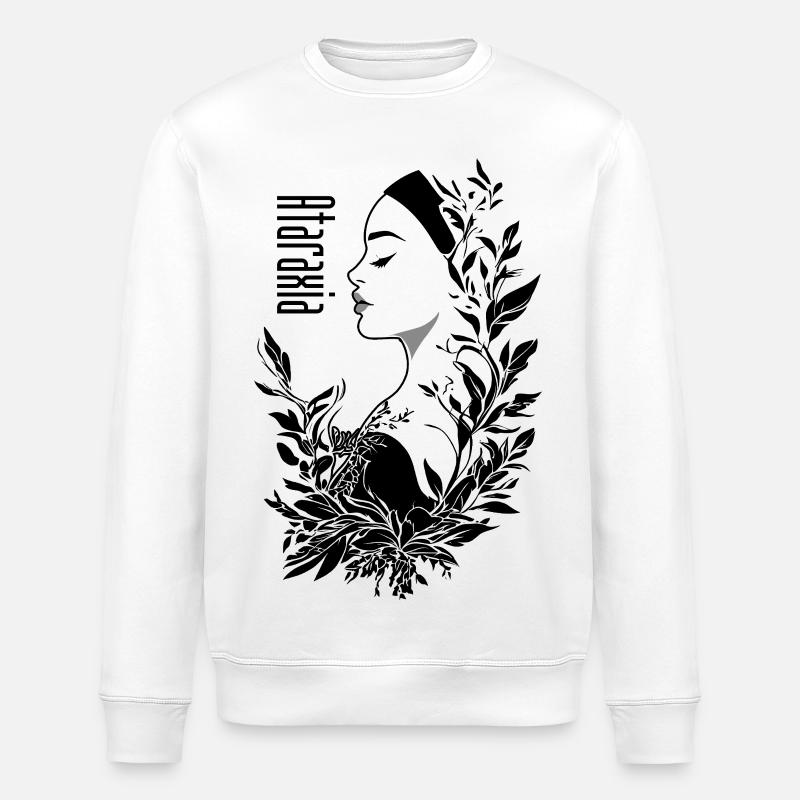 Ataraxia Schwarz - Stanley/Stella Unisex Bio-Sweatshirt ROLLER - Weiß