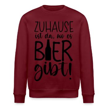 Zuhause ist - Stanley/Stella Unisex Bio-Sweatshirt ROLLER - Weiß - Vorne - Nik (191cm)