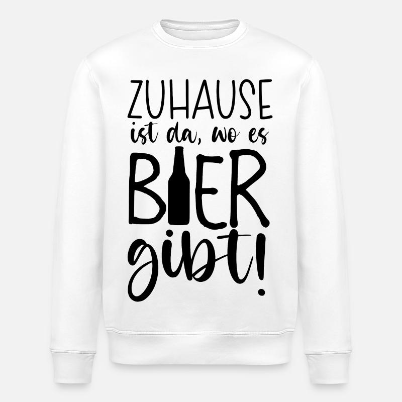 Zuhause ist - Sweat bio ROLLER Stanley/Stella Unisexe - blanc