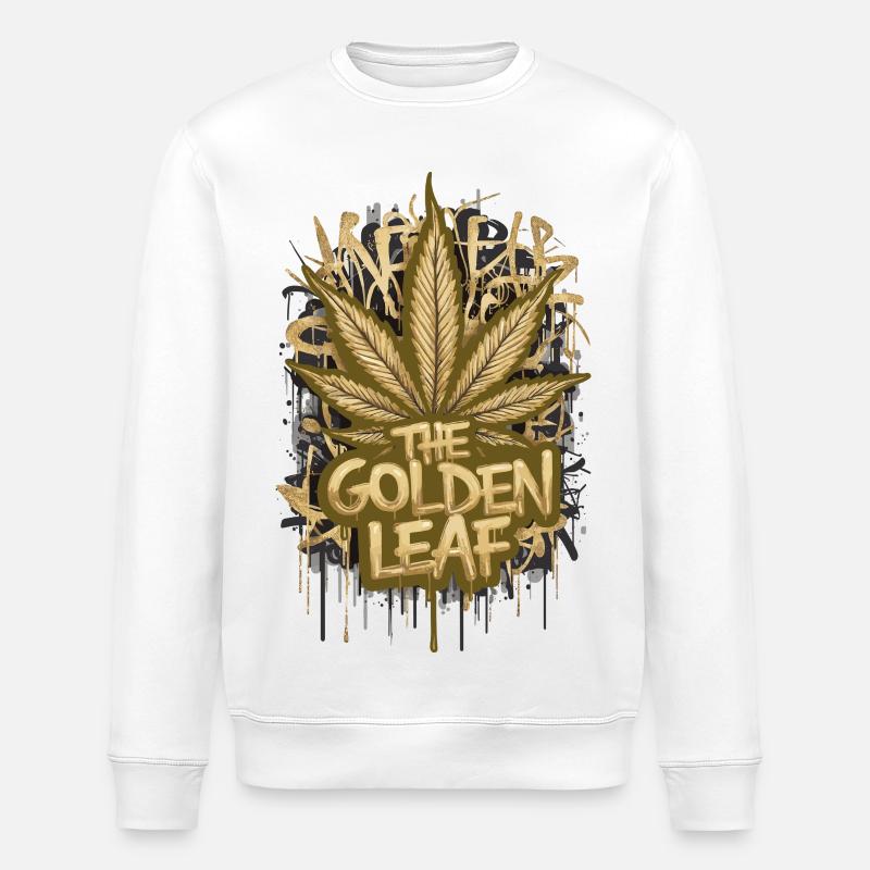 The Golden Leaf - Stanley/Stella Unisex Bio-Sweatshirt ROLLER - Weiß