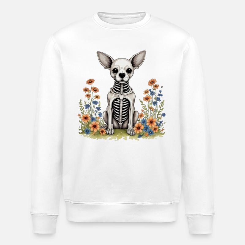 Halloween-Hundego - Stanley/Stella Unisex Bio-Sweatshirt ROLLER - Weiß