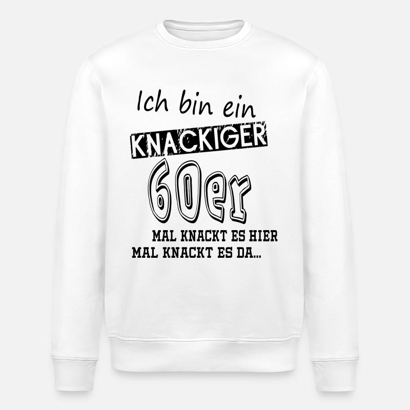 60 Jahre - Stanley/Stella Unisex Bio-Sweatshirt ROLLER - Weiß