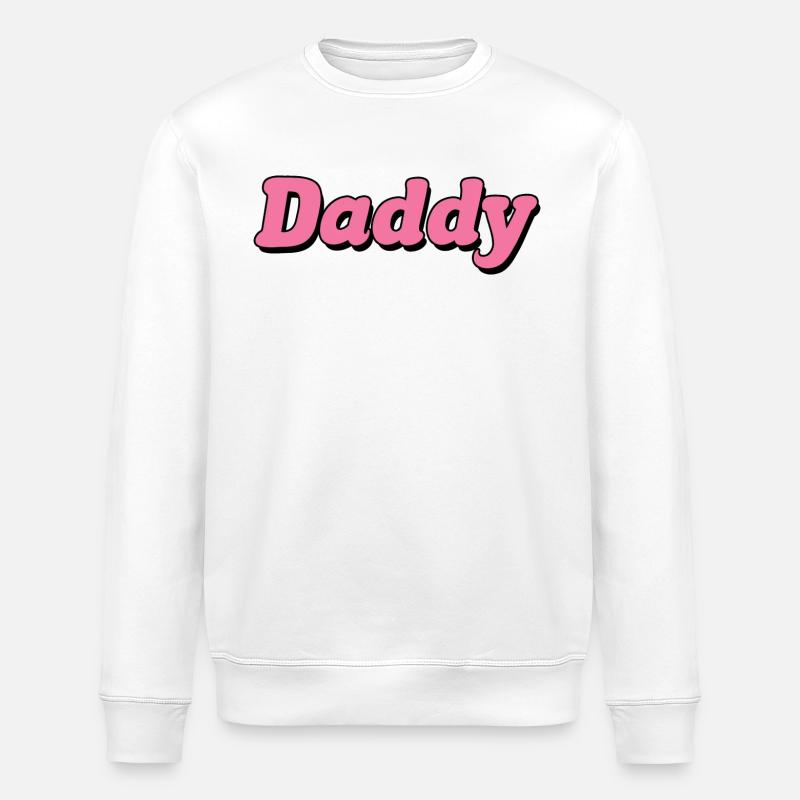 Daddy Graphic - Stanley/Stella ROLLER Unisex Organic Sweatshirt - white