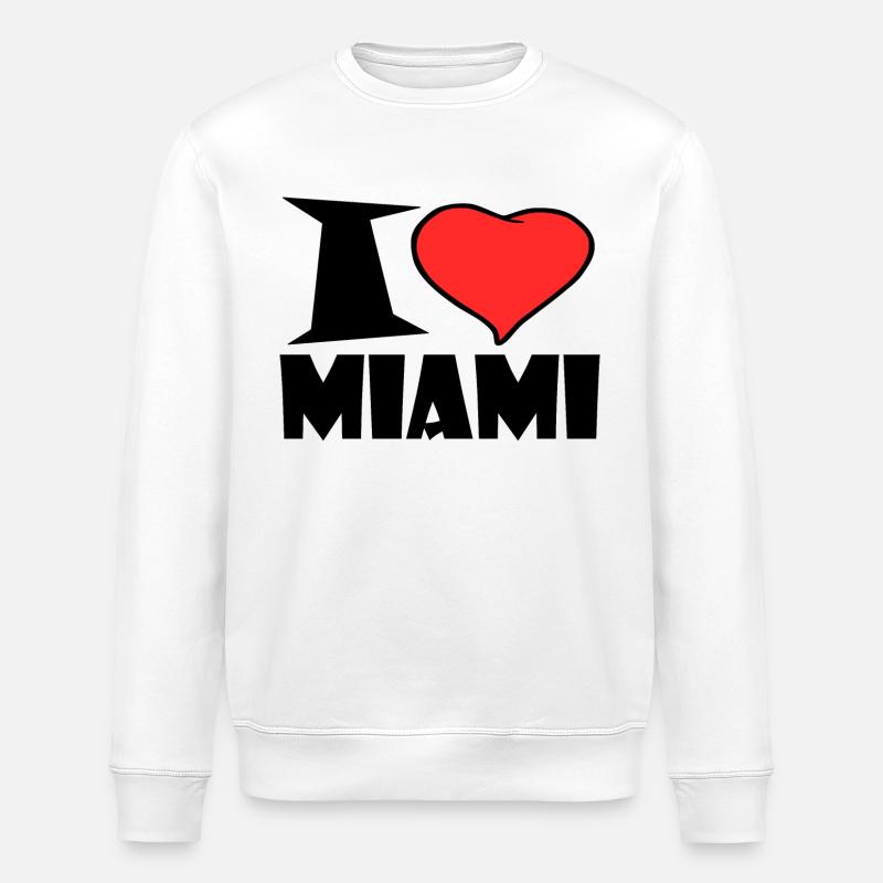 Miami - Stanley/Stella ROLLER Unisex Organic Sweatshirt - white