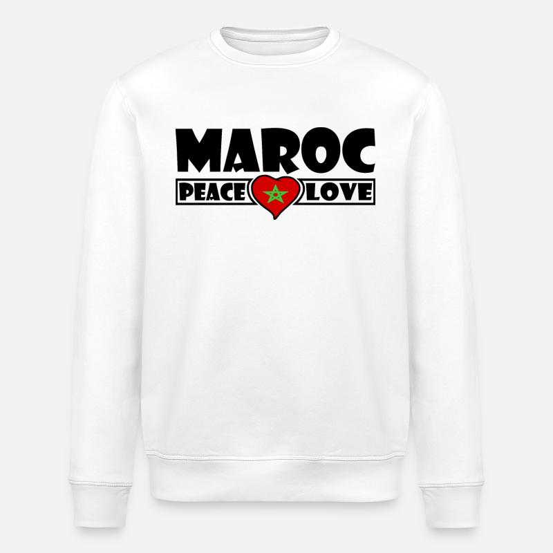 Maroc - Sweat bio ROLLER Stanley/Stella Unisexe - blanc