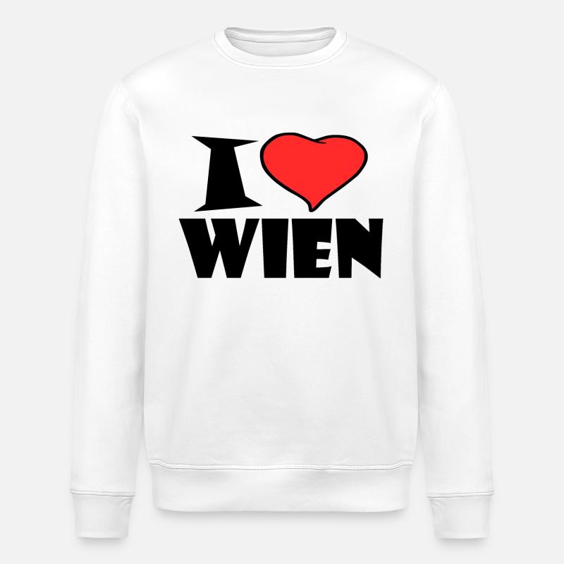 J'aime Vienne - Sweat bio ROLLER Stanley/Stella Unisexe - blanc