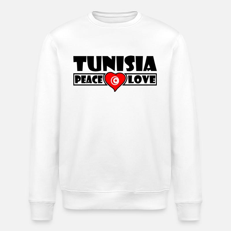 Tunisie - Sweat bio ROLLER Stanley/Stella Unisexe - blanc
