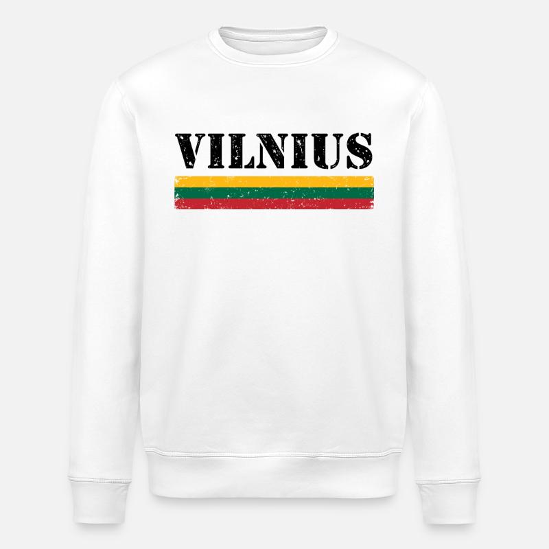 Vilnius - Stanley/Stella Unisex Bio-Sweatshirt ROLLER - Weiß