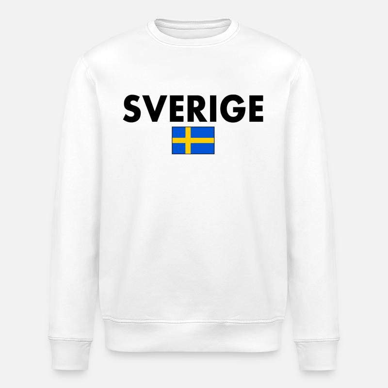 Sverige - Stanley/Stella Unisex Bio-Sweatshirt ROLLER - Weiß