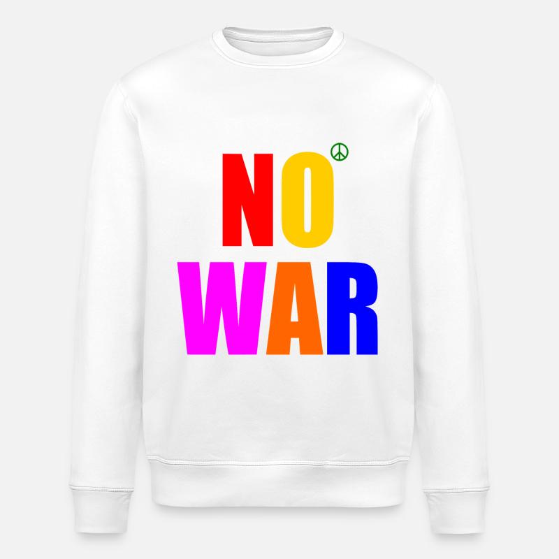 No war - Stanley/Stella Unisex Bio-Sweatshirt ROLLER - Weiß