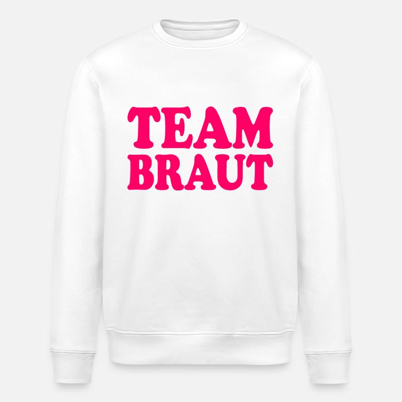 Team braut - Stanley/Stella Unisex Bio-Sweatshirt ROLLER - Weiß
