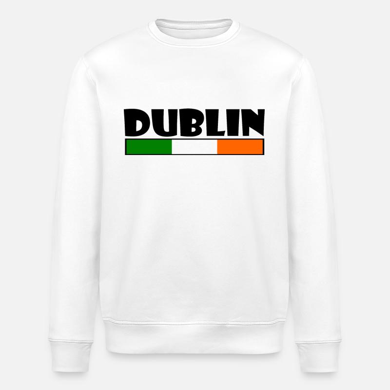 Dublin - Stanley/Stella ROLLER Unisex Organic Sweatshirt - white