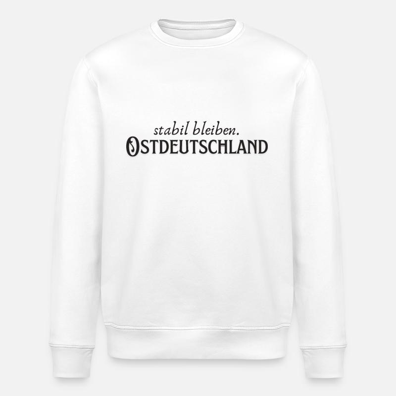 L’Allemagne de l’Est reste stable - Sweat bio ROLLER Stanley/Stella Unisexe - blanc