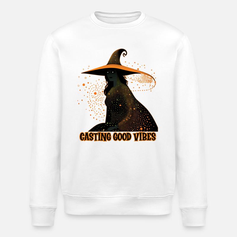 Hexen-Casting-Vibes, Halloween - Stanley/Stella Unisex Bio-Sweatshirt ROLLER - Weiß