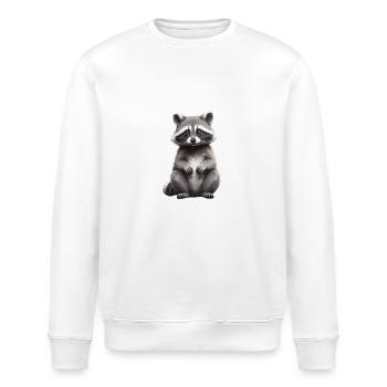 Raccoons want to be loved - Stanley/Stella Unisex Bio-Sweatshirt ROLLER - Weiß - Vorne - Nik (191cm)