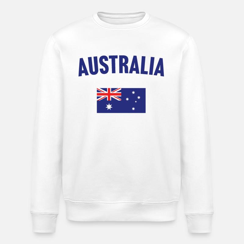 Drapeau de l’Australie - Sweat bio ROLLER Stanley/Stella Unisexe - blanc
