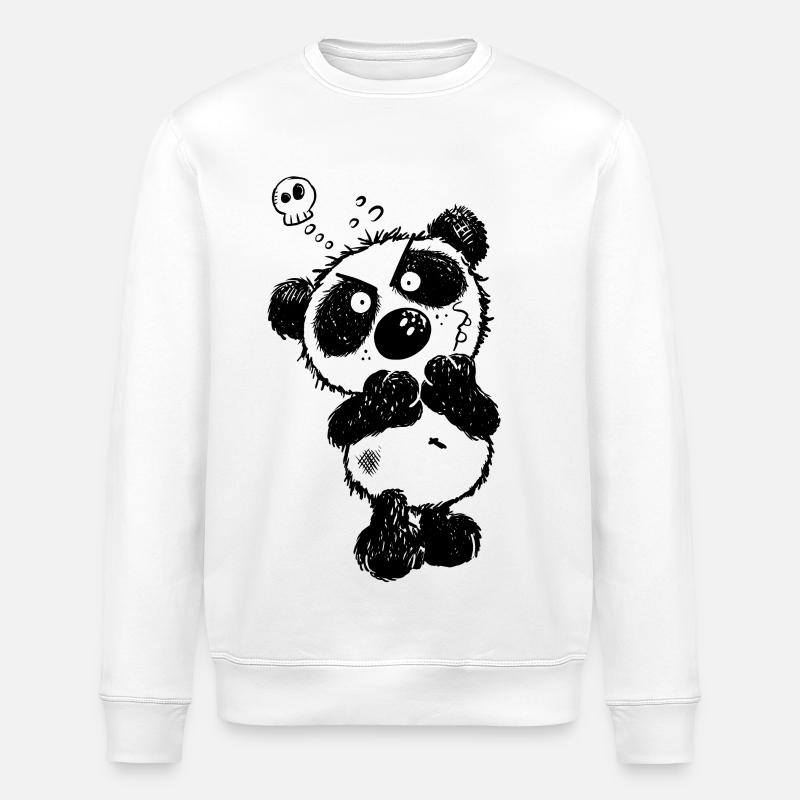 Mad Panda - Sweat bio ROLLER Stanley/Stella Unisexe - blanc