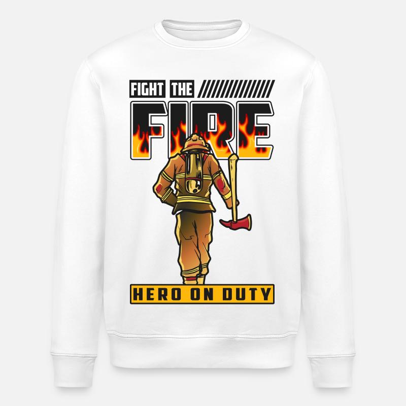 Feuerwehrmann - Stanley/Stella Unisex Bio-Sweatshirt ROLLER - Weiß