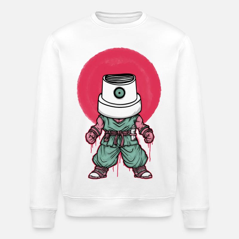 Goku Graffiti - Stanley/Stella Unisex Bio-Sweatshirt ROLLER - Weiß