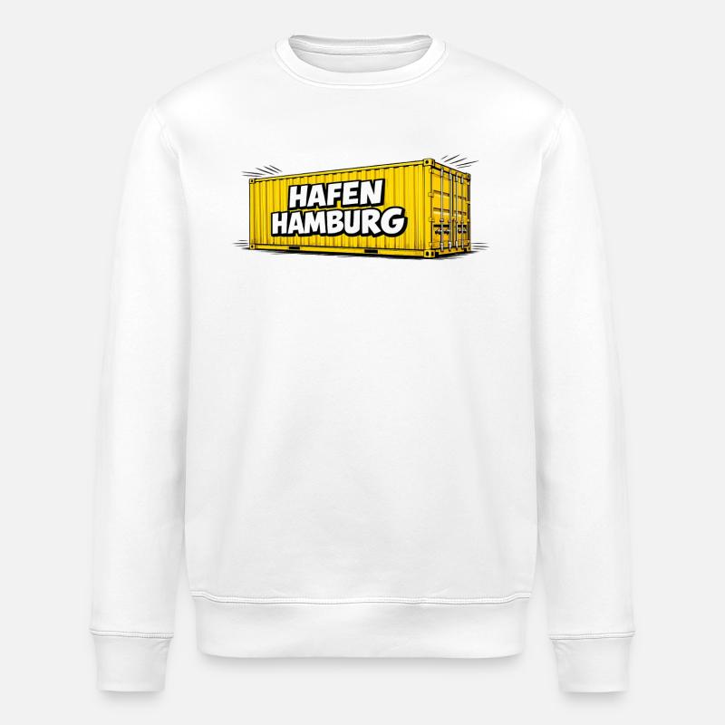 Hafen Hamburg Container - Stanley/Stella Unisex Bio-Sweatshirt ROLLER - Weiß
