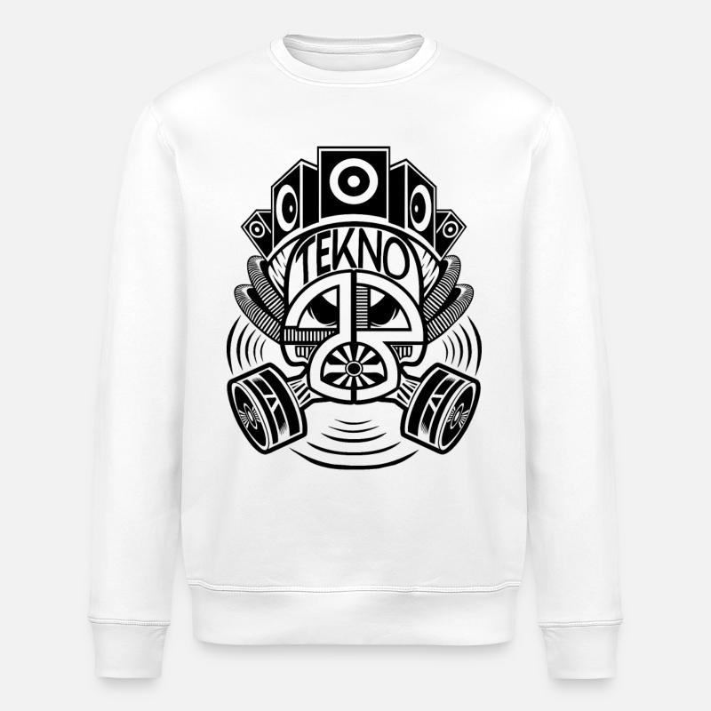 Tekno 23 masque à gaz - Sweat bio ROLLER Stanley/Stella Unisexe - blanc