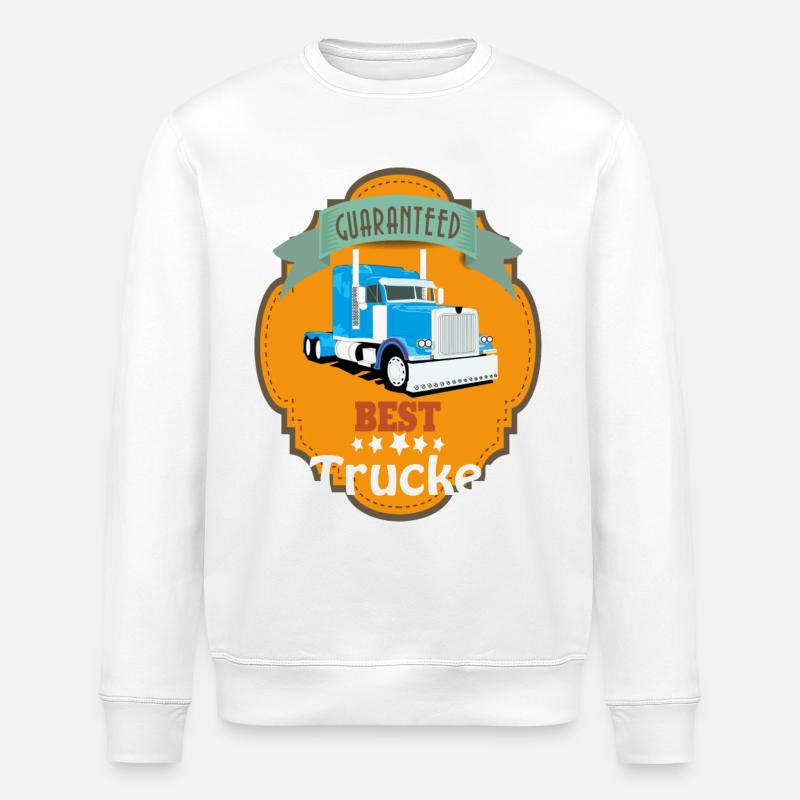 Meilleur camionneur, camions Mesh Conception - Sweat bio ROLLER Stanley/Stella Unisexe - blanc