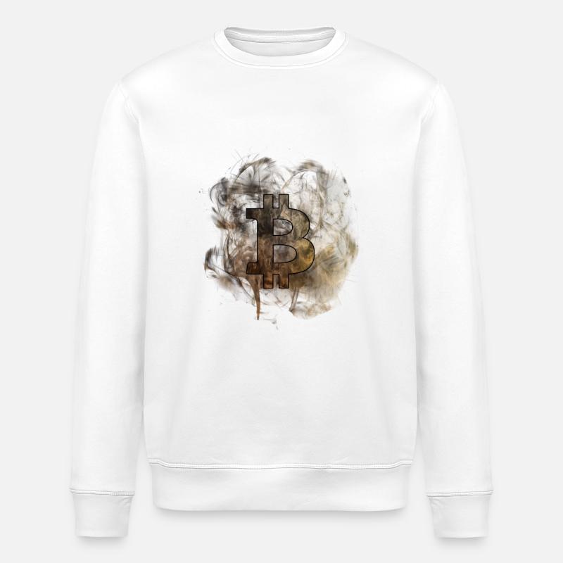 Bitcoin - Stanley/Stella ROLLER Unisex Organic Sweatshirt - white