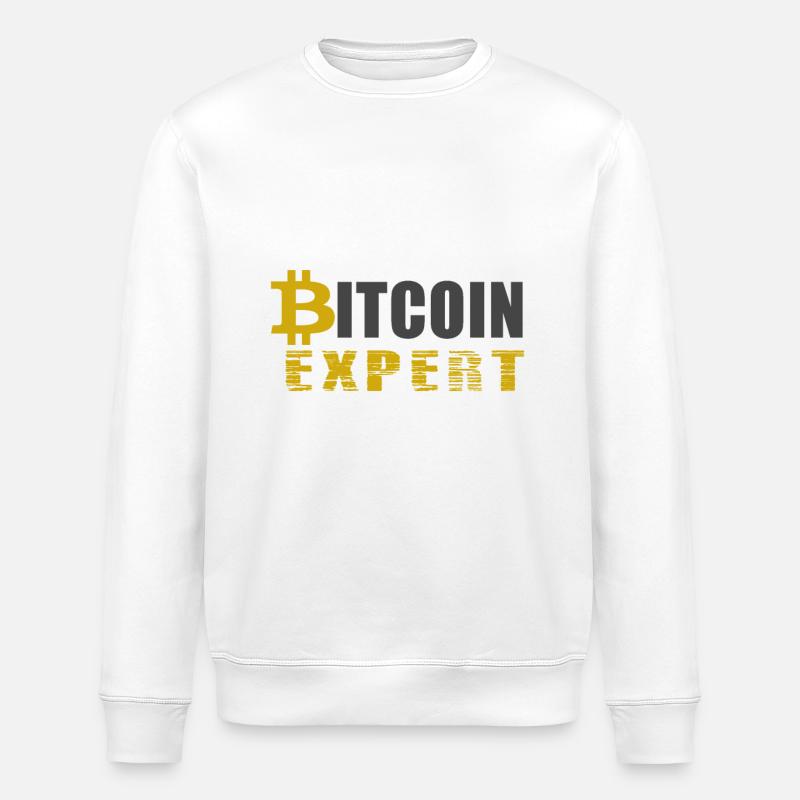 Bitcoin expert - Bitcoin Experte - Stanley/Stella Unisex Bio-Sweatshirt ROLLER - Weiß