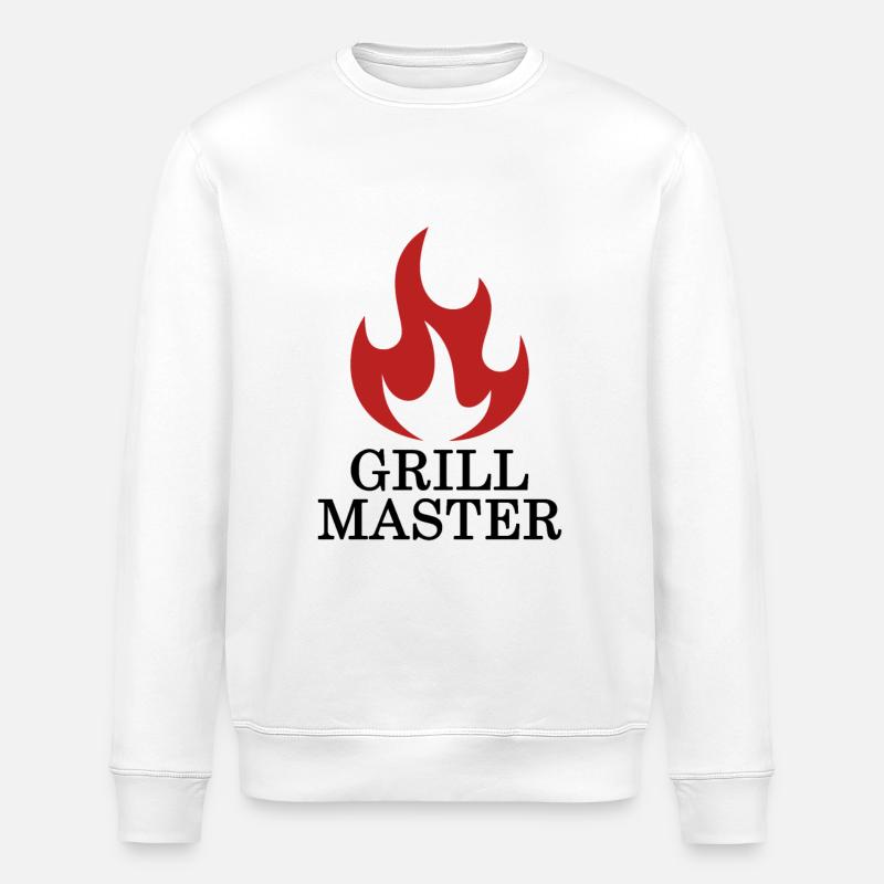 Grill Master - Grill Chef - Sweat bio ROLLER Stanley/Stella Unisexe - blanc