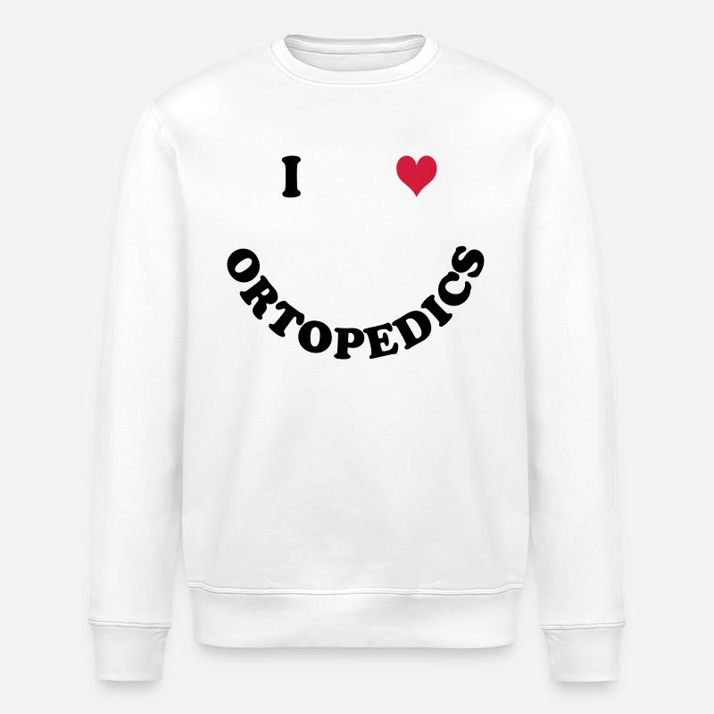 Orthopaedics - Stanley/Stella ROLLER Unisex Organic Sweatshirt - white