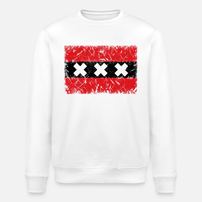 Amsterdam - Sweat bio ROLLER Stanley/Stella Unisexe - blanc