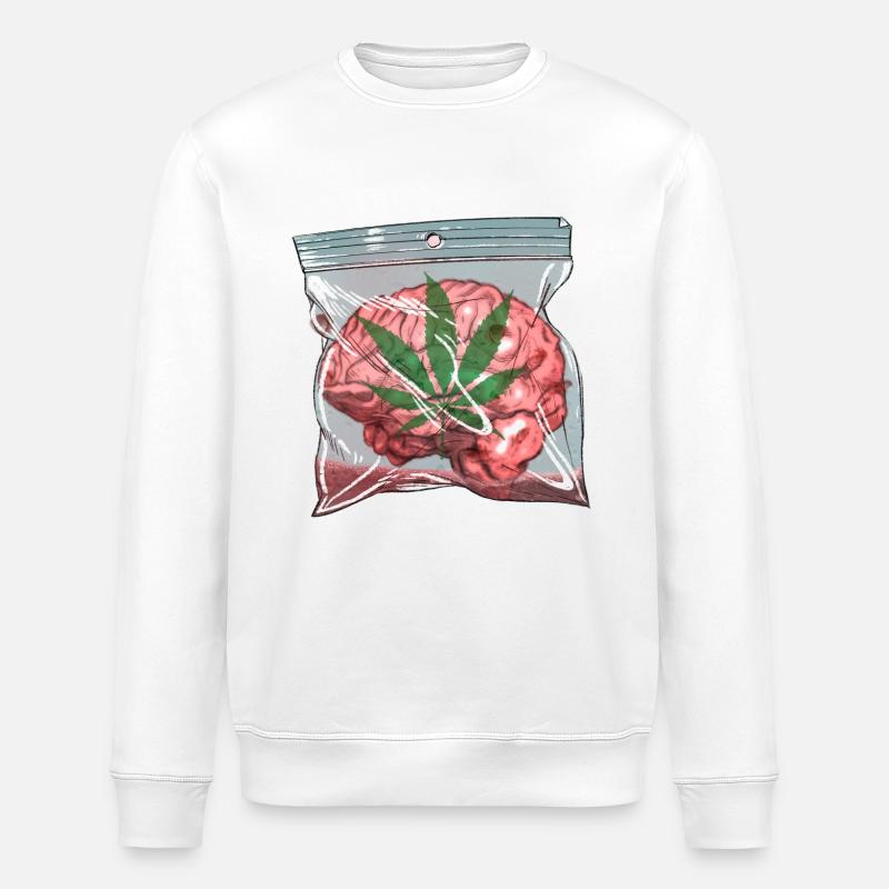 Gehirn - Stanley/Stella Unisex Bio-Sweatshirt ROLLER - Weiß