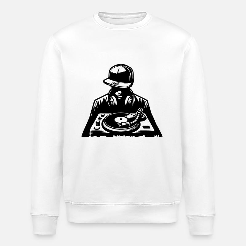 Hip Hop DJ - Stanley/Stella Unisex Bio-Sweatshirt ROLLER - Weiß
