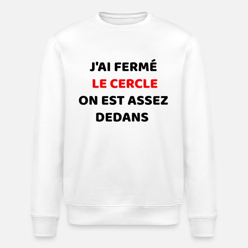 Le cercle - Sweat bio ROLLER Stanley/Stella Unisexe - blanc