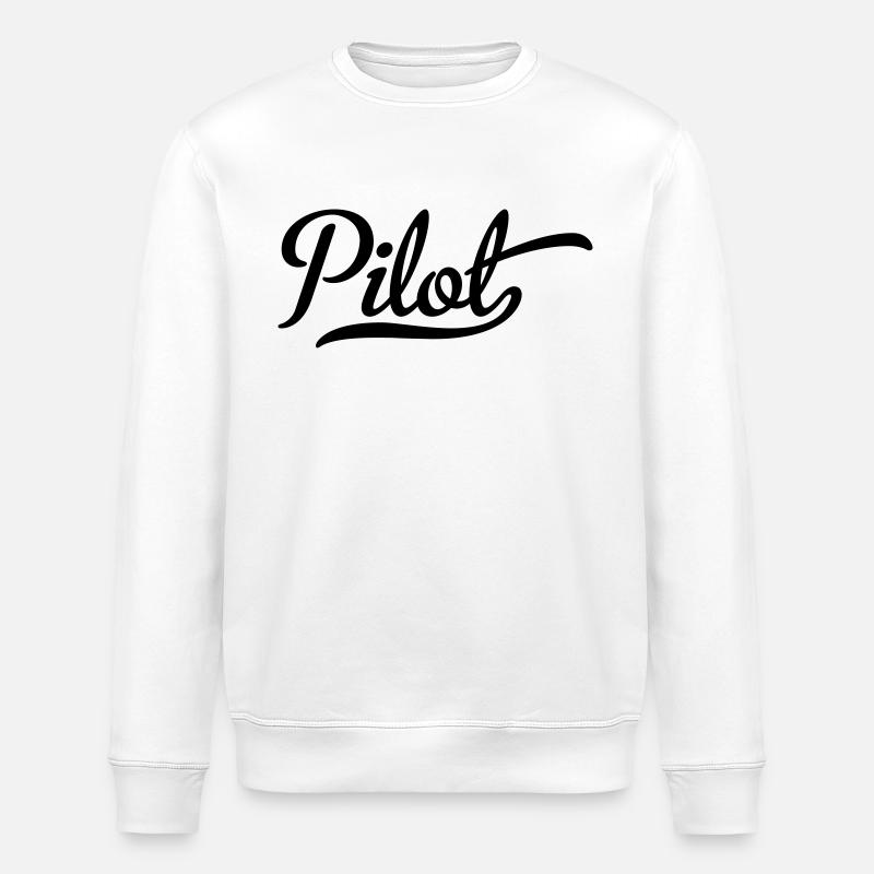 Pilote - Sweat bio ROLLER Stanley/Stella Unisexe - blanc