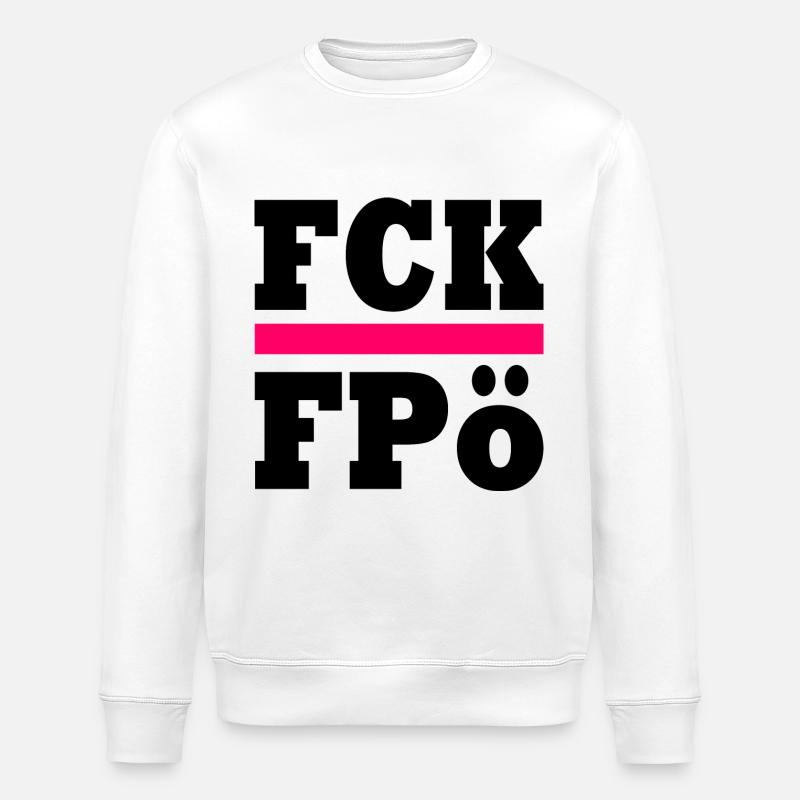 Fck fpö - Stanley/Stella Unisex Bio-Sweatshirt ROLLER - Weiß