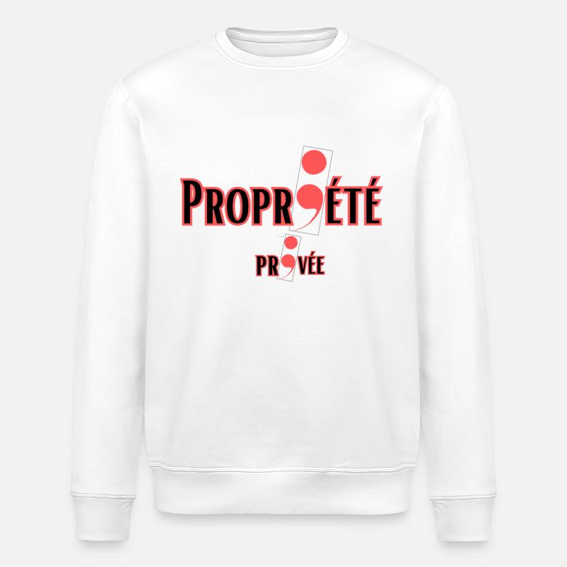 Privateigentum - Stanley/Stella Unisex Bio-Sweatshirt ROLLER - Weiß