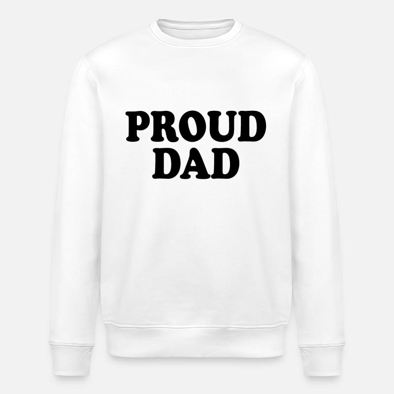 Proud dad - Stanley/Stella Unisex Bio-Sweatshirt ROLLER - Weiß