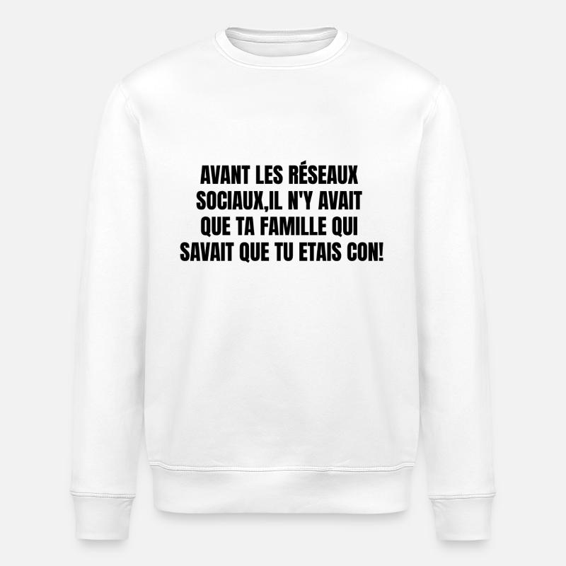 Avant - Sweat bio ROLLER Stanley/Stella Unisexe - blanc