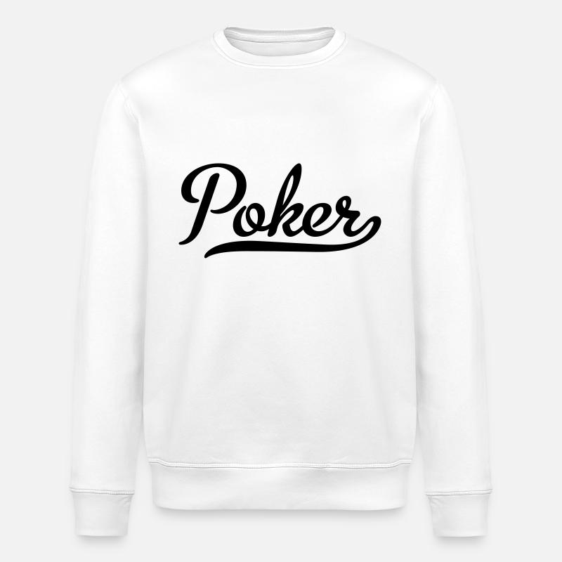 poker - Stanley/Stella ROLLER Unisex Organic Sweatshirt - white