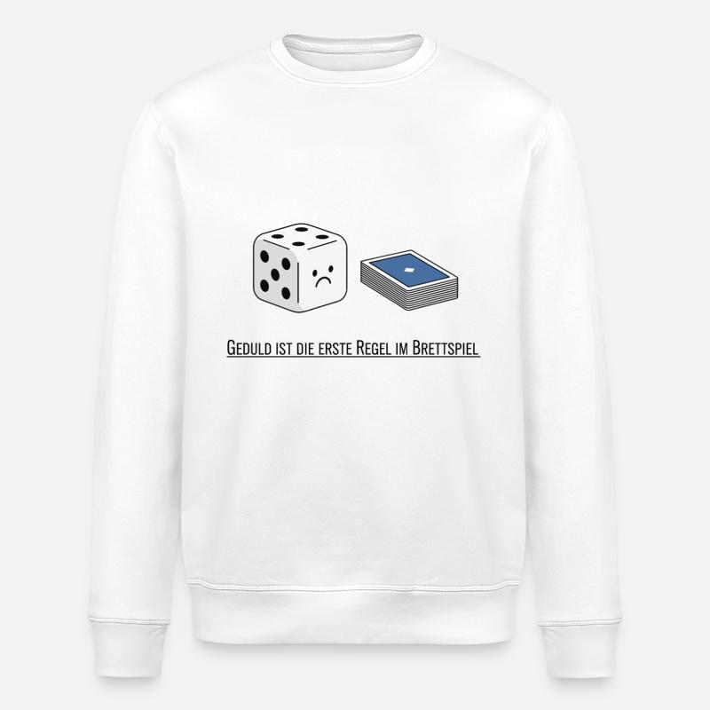 Patience is the first rule - Stanley/Stella ROLLER Unisex Organic Sweatshirt - white