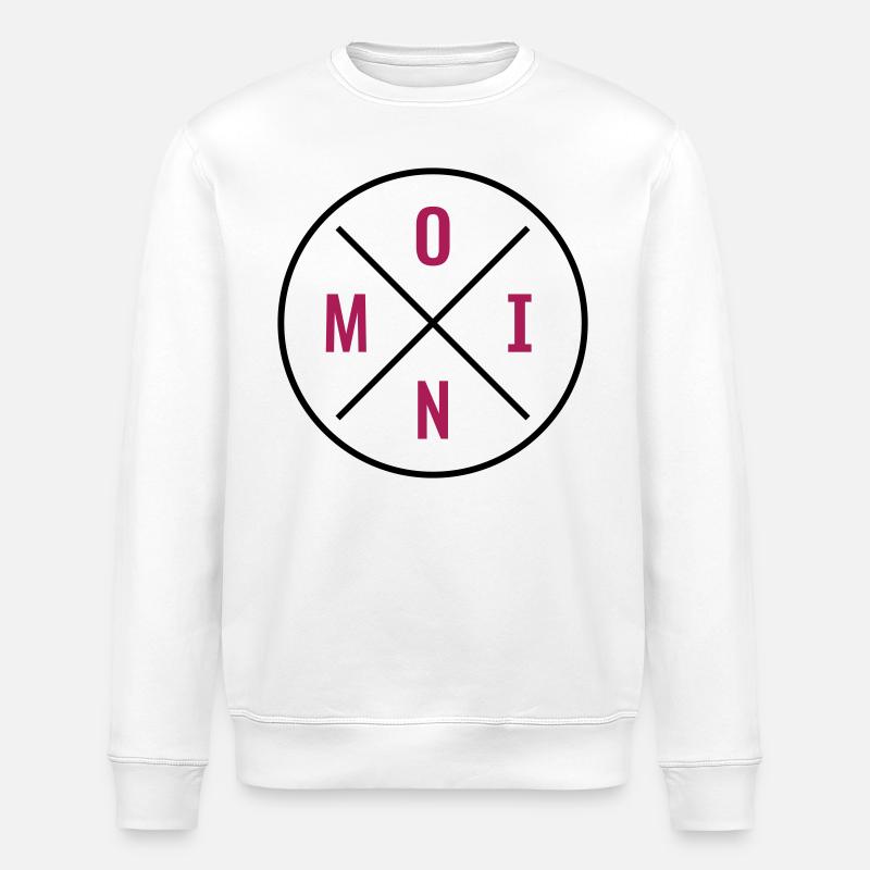 Moin Kreis Kreuz - Stanley/Stella Unisex Bio-Sweatshirt ROLLER - Weiß