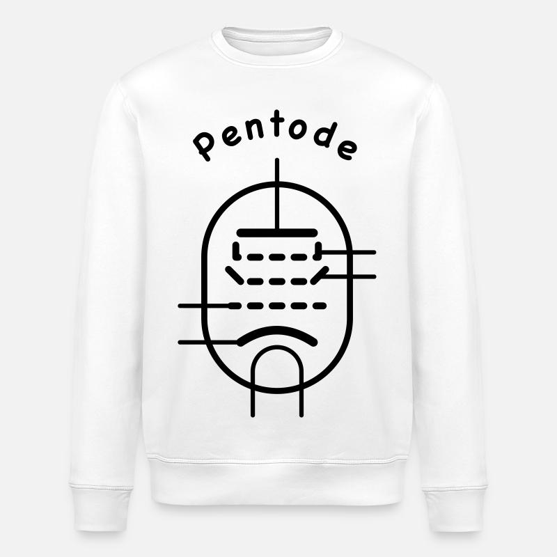 Vacuum Tube Symbol Pentode - Stanley/Stella ROLLER Unisex Organic Sweatshirt - white