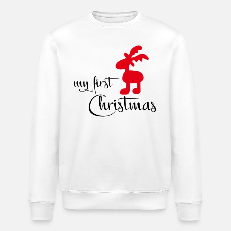 Mon premier Noël - Sweat bio ROLLER Stanley/Stella Unisexe - blanc
