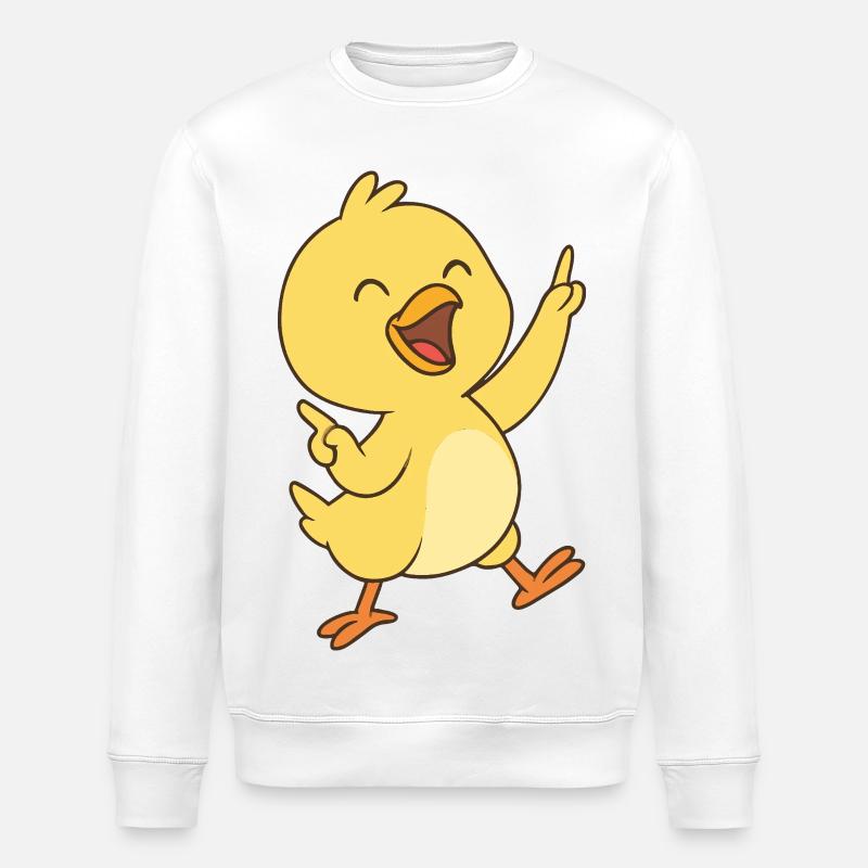 Danse du poussin heureux - Sweat bio ROLLER Stanley/Stella Unisexe - blanc