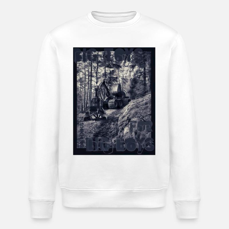 Abatteuse - Moissonneuse-batteuse équipement forestier bois XO750 - Sweat bio ROLLER Stanley/Stella Unisexe - blanc